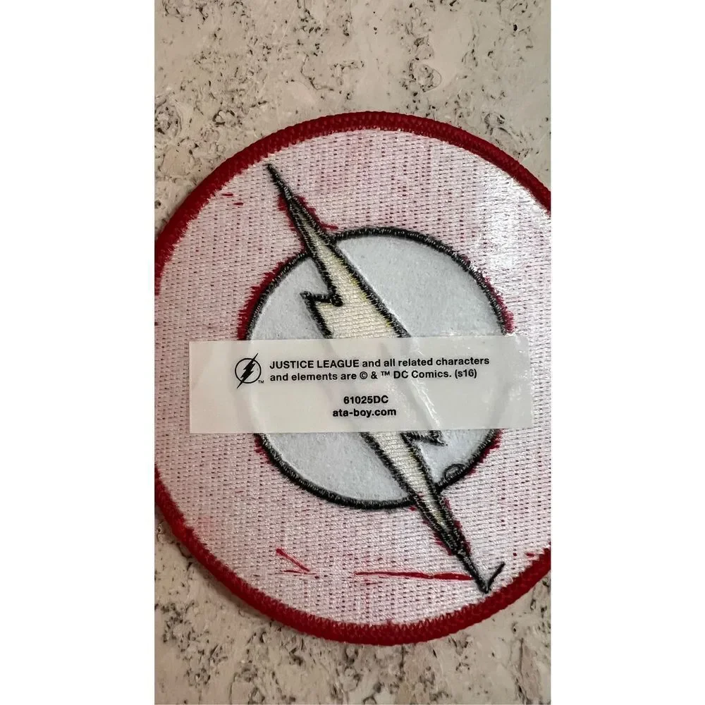 Justice League DC Comics The Flash Appliqué Sew On Patch‎ Black Red